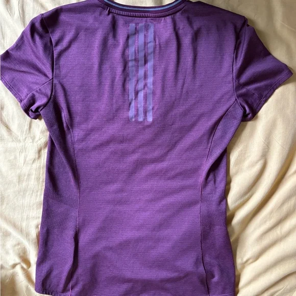 Adidas Purple/Maroon Athletic T-Shirt - Picture 2 of 2